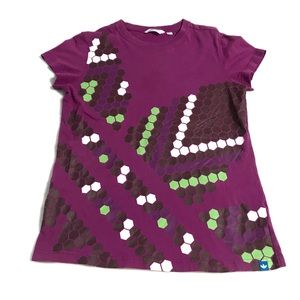 Adidas Athletic Women’s Purple Shirt Hexagons L